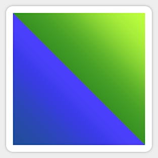 Blue Green Gradient Triangle Tile Pattern Sticker